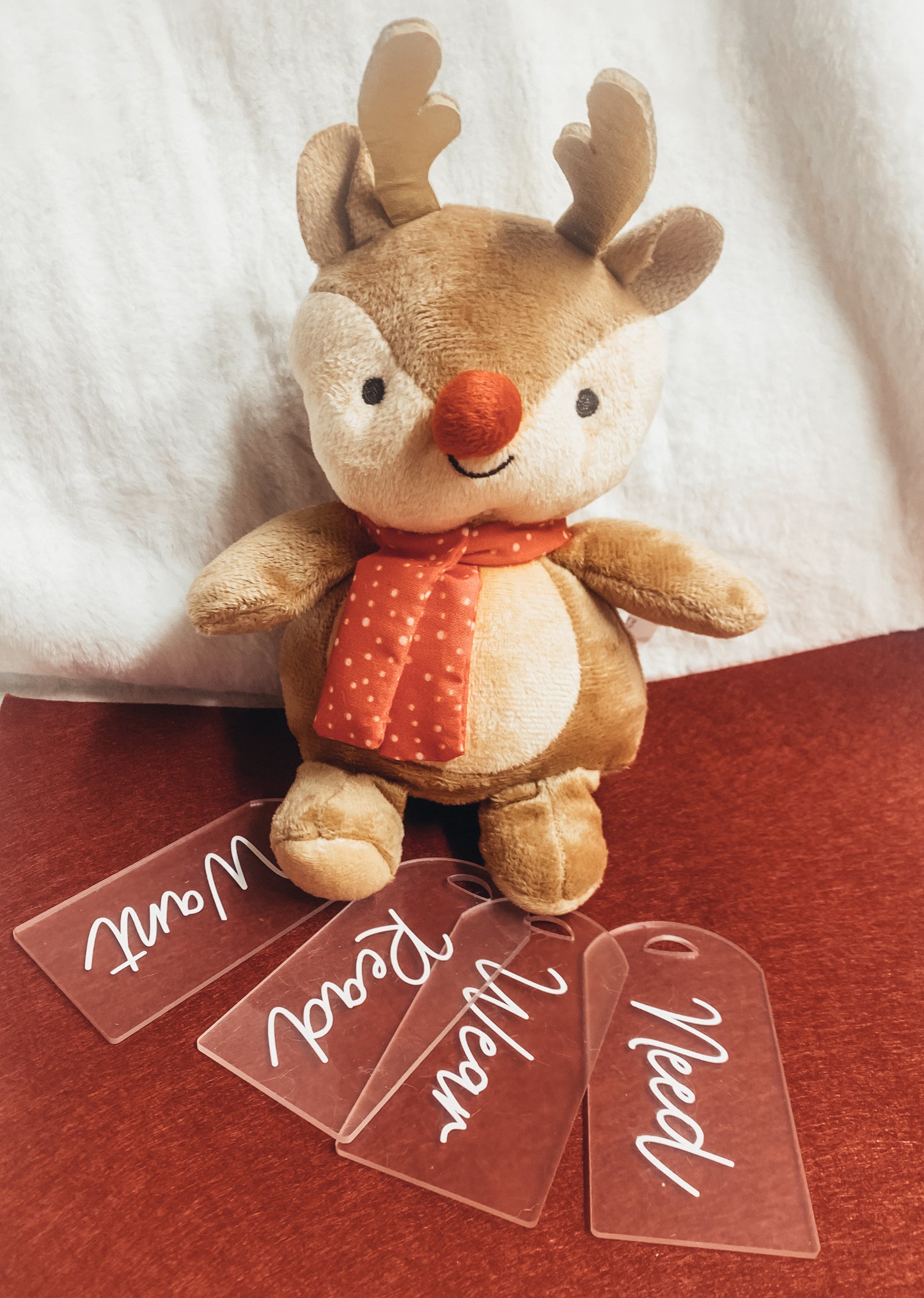 Gift Tags “WANT NEED WEAR READ”
