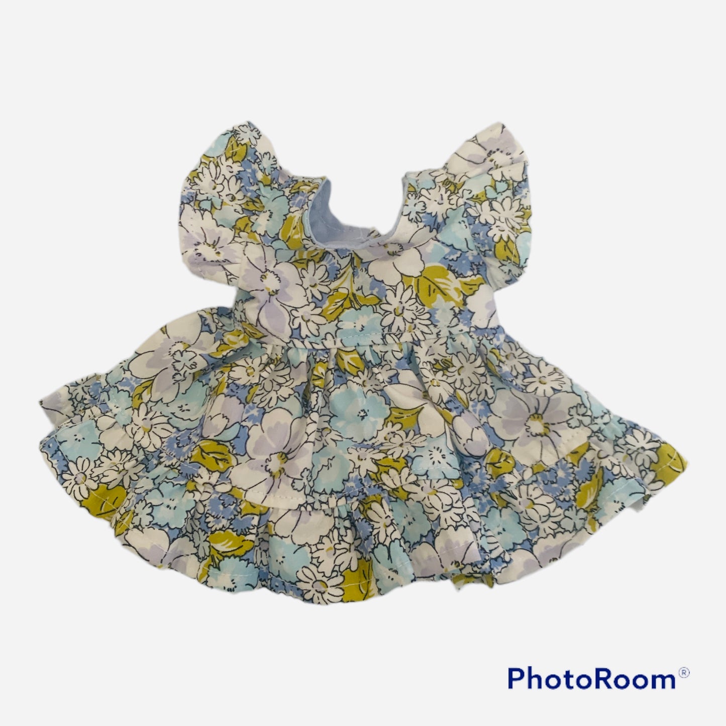 Minikane/miniland doll dress blue floral