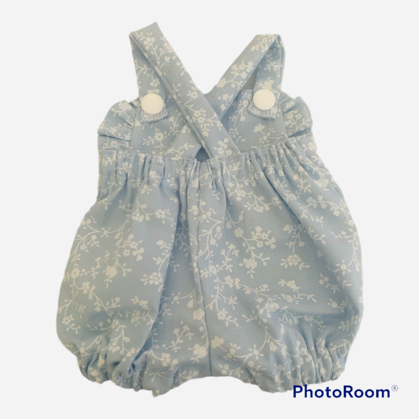 Minikane/ Miniland doll romper blue floral
