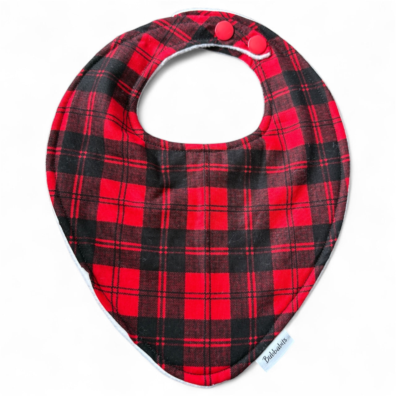 Dribble Bib - Red Tartan