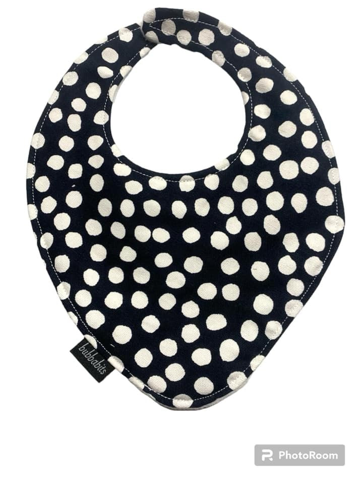 Dribble Bib - Navy Spot