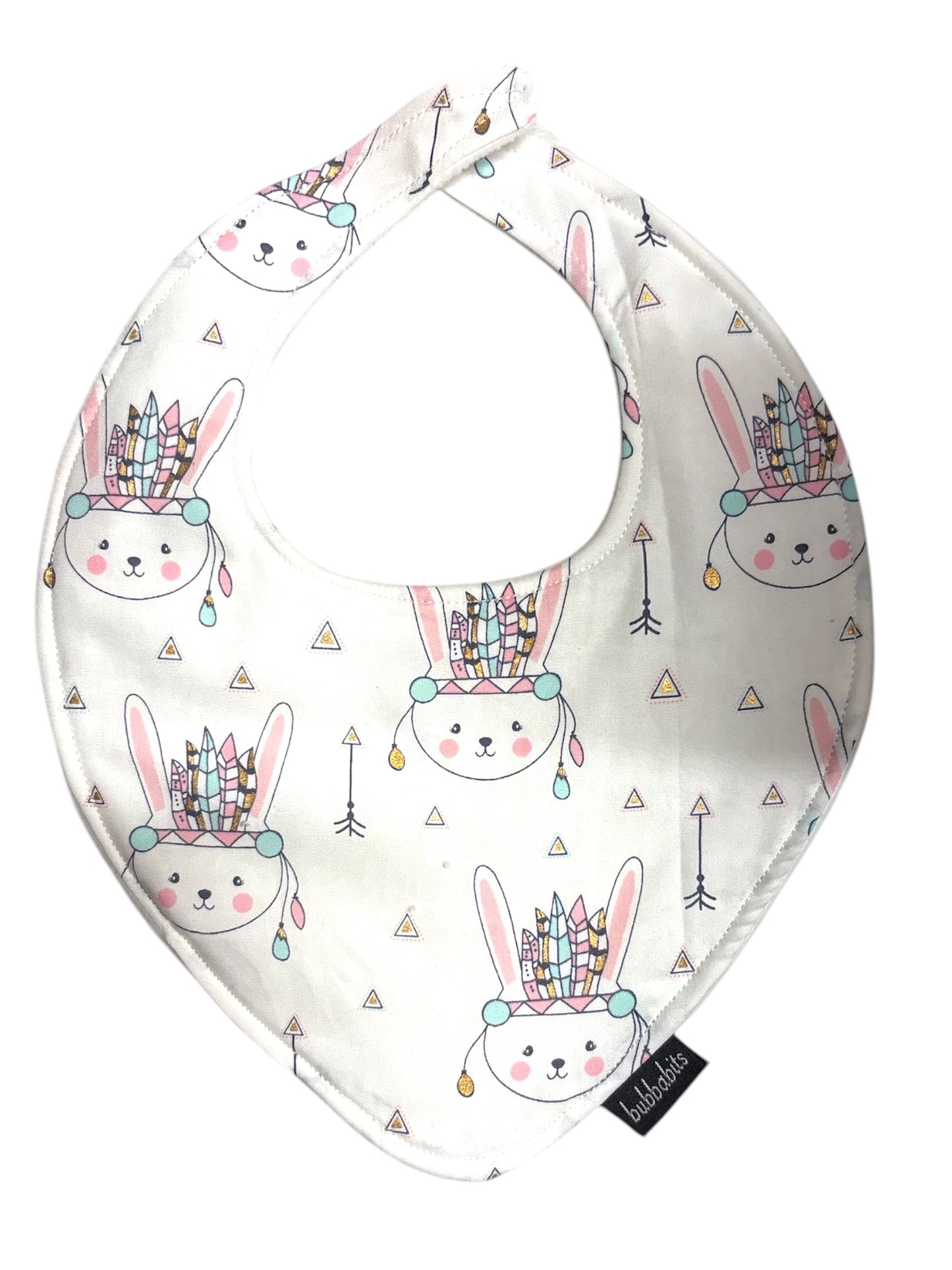 Dribble Bib -Feather Bunny