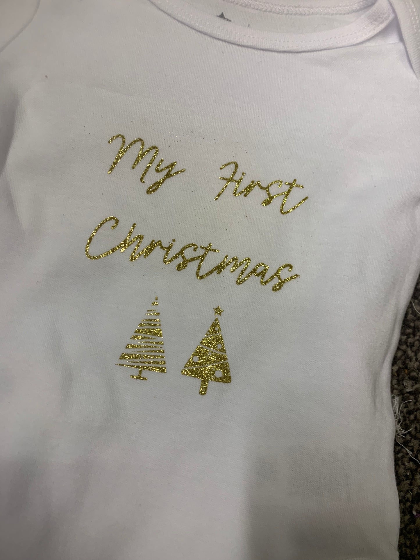 My First Christmas Onesie (bodysuit) - made to order