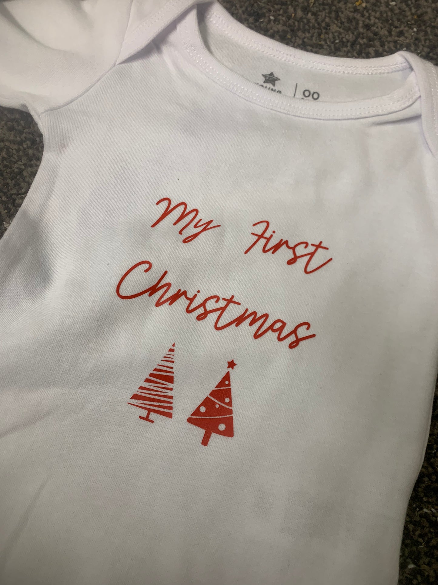 My First Christmas Onesie (bodysuit) - made to order