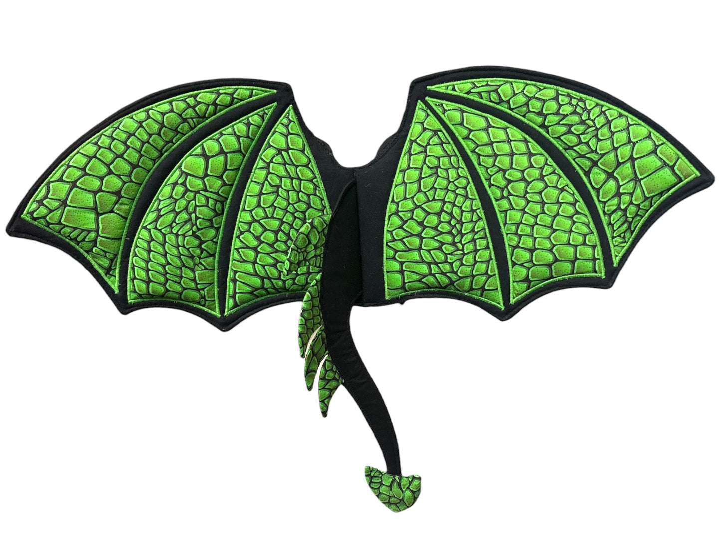 Dragon Wings - lime dragons scales