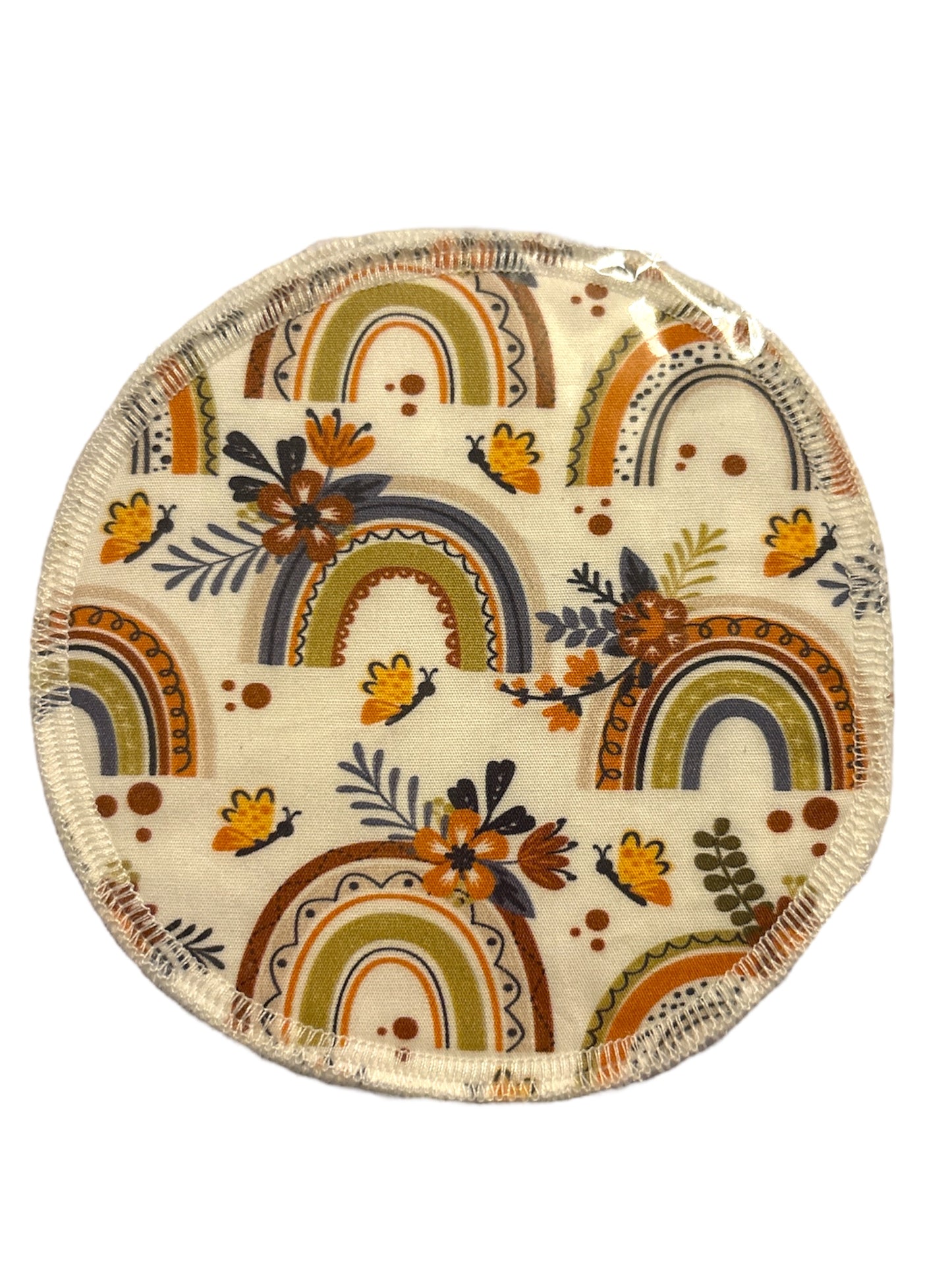 Breast Pads - Mustard Rainbows