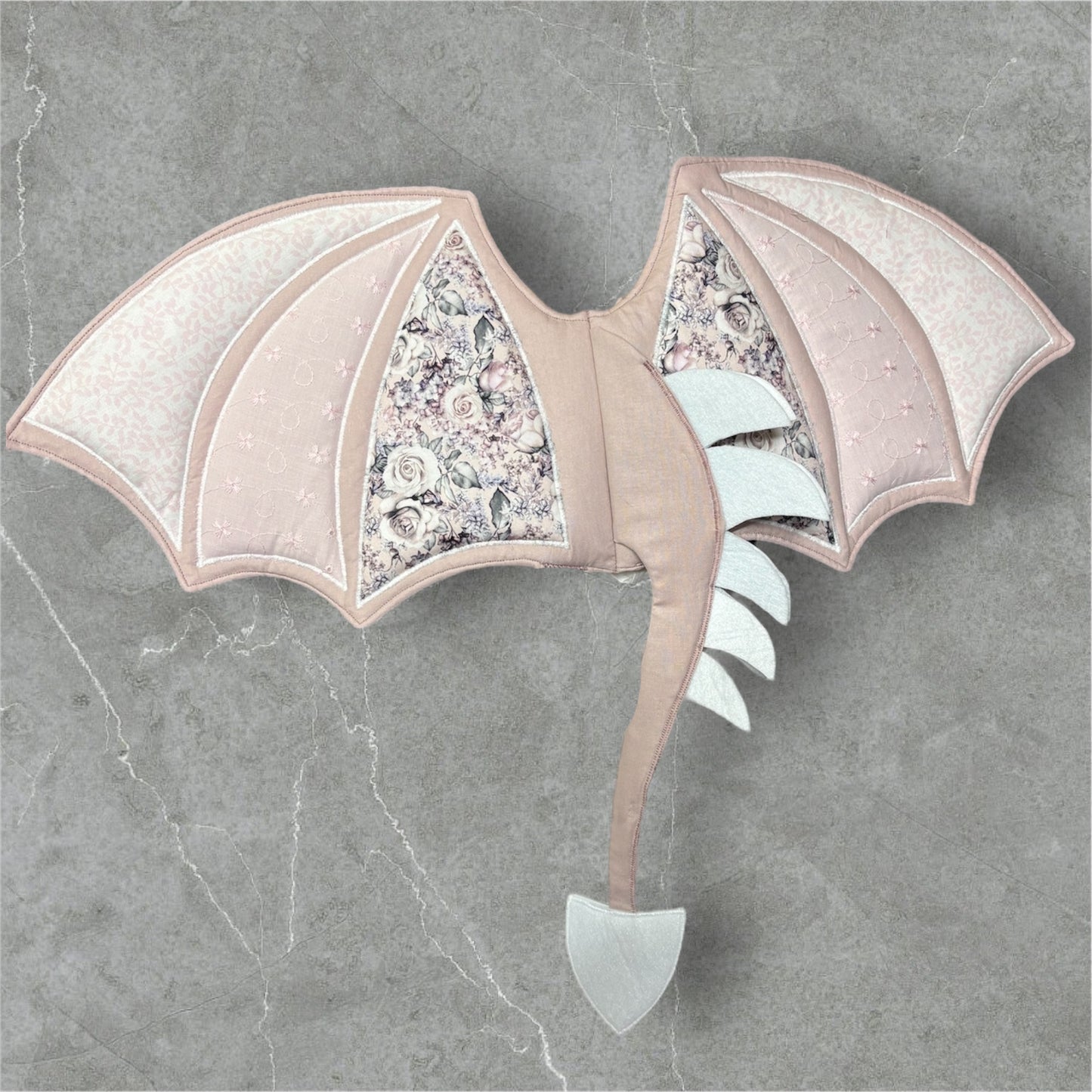 Dragon Wings - Baby Pink lace floral