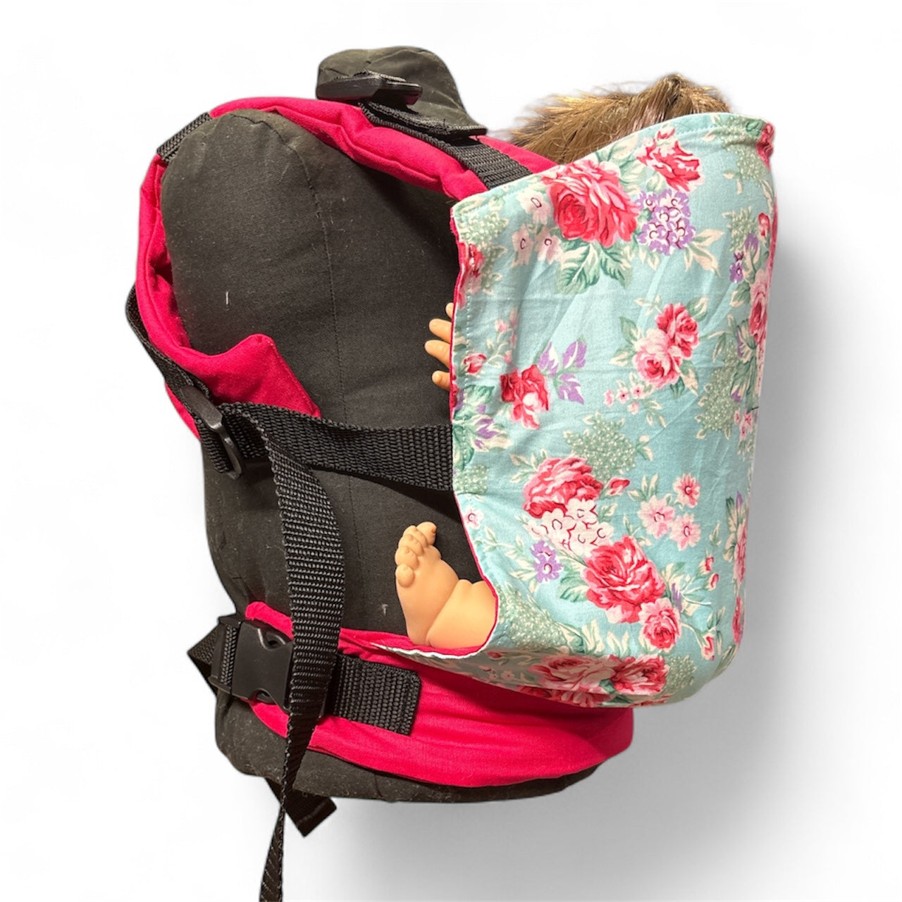 Doll Carrier - FiFi pink floral