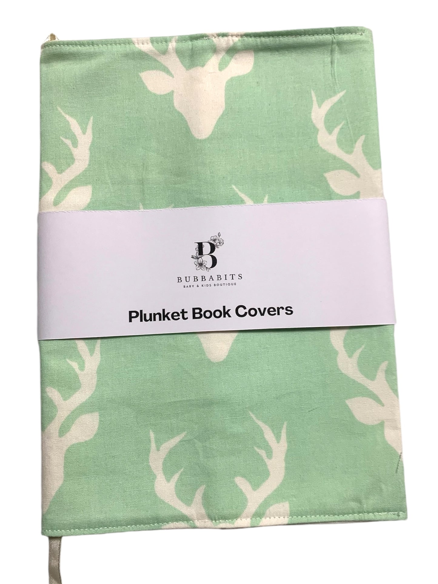 Plunket/ Well child book Cover - mint deer heads