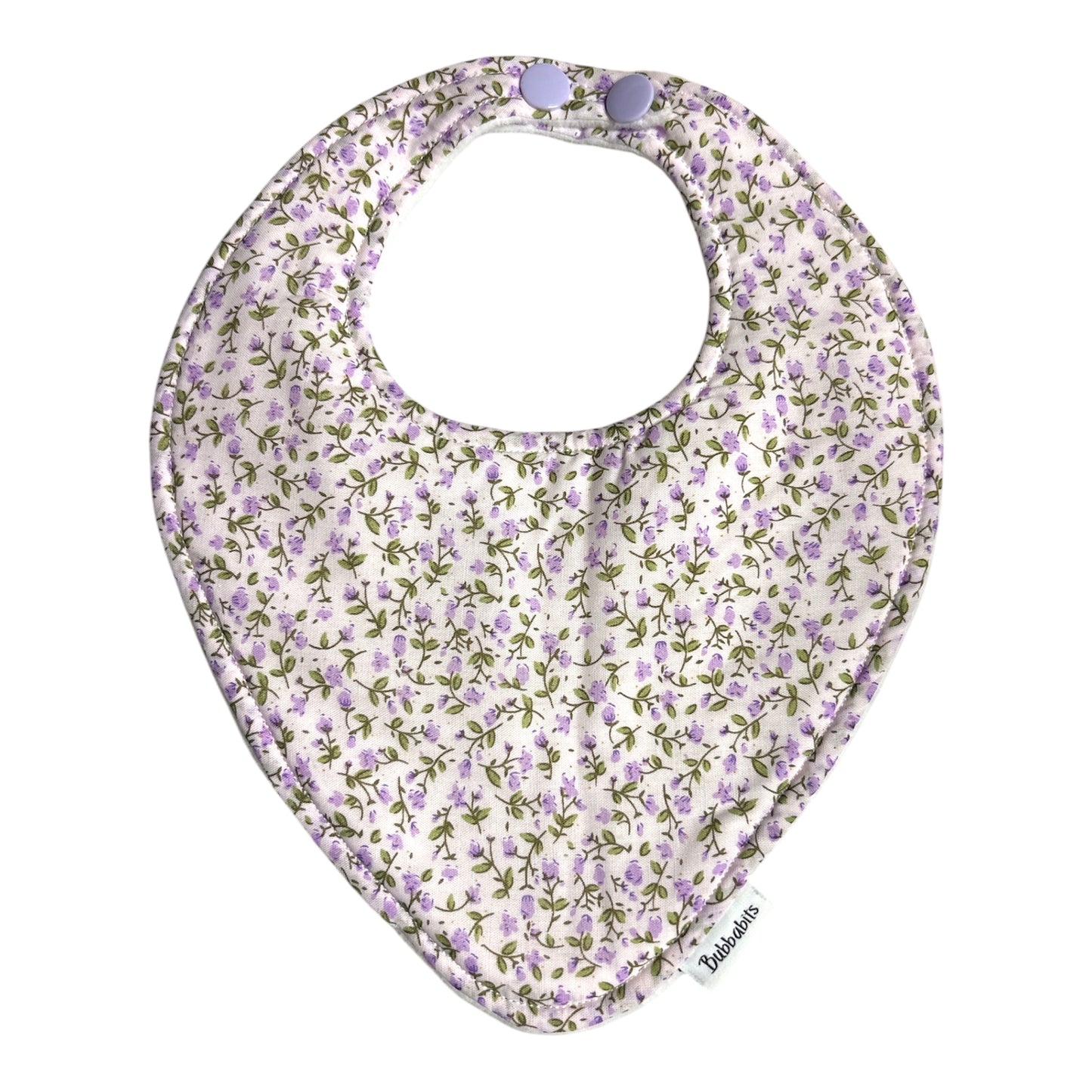 Dribble Bib - Dainty Purple Floral