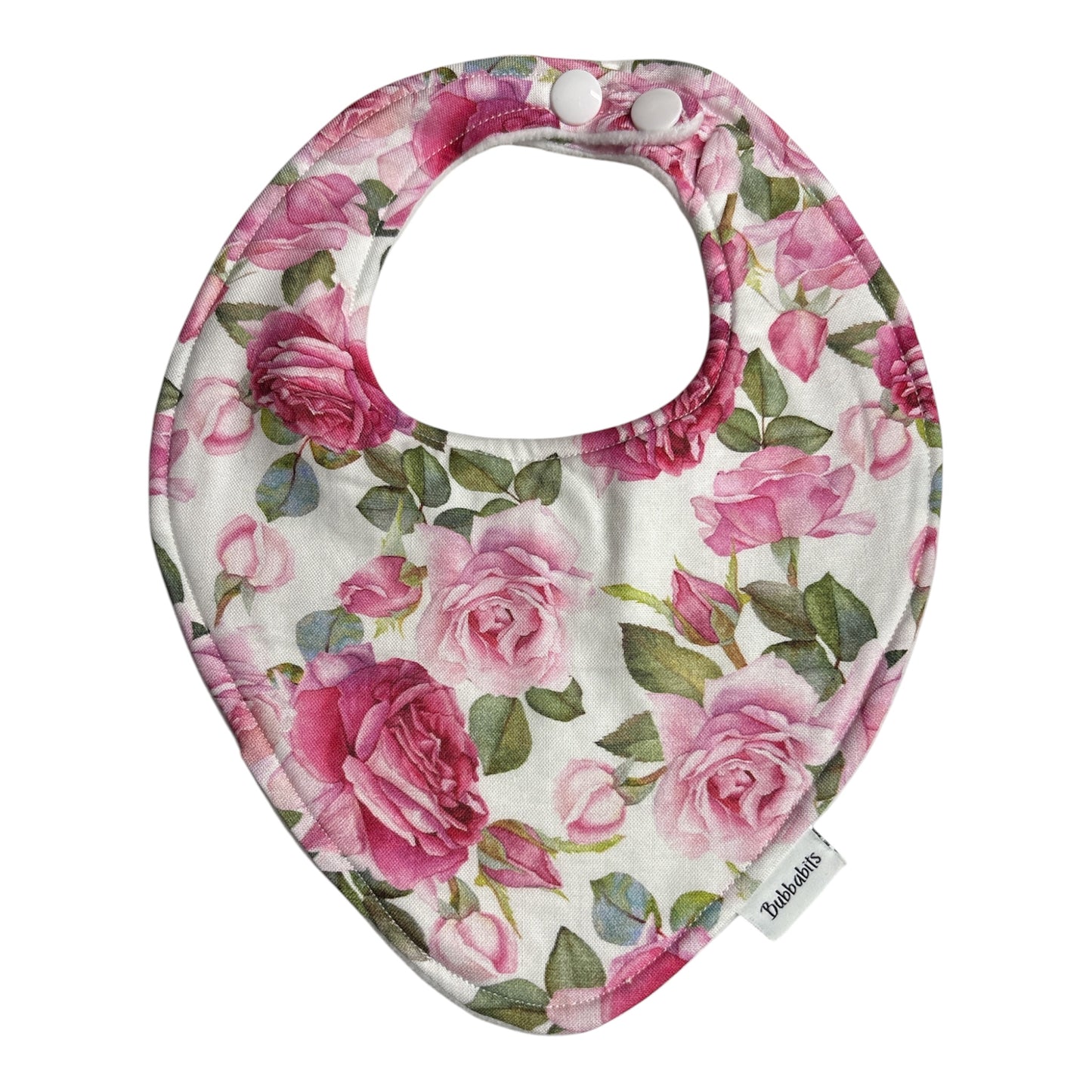 Dribble Bib - Pink Roses