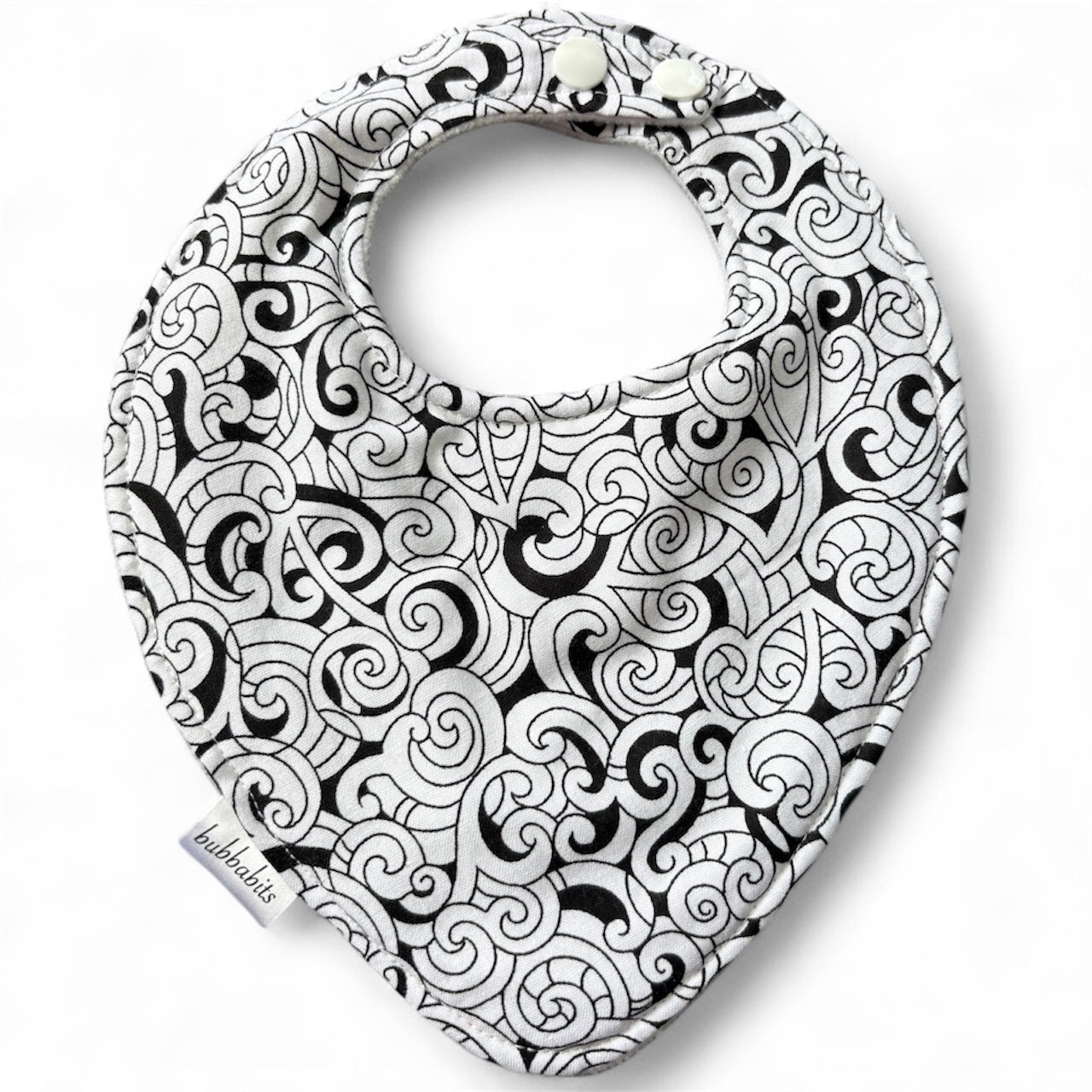 Dribble Bib - Moko black/whitel
