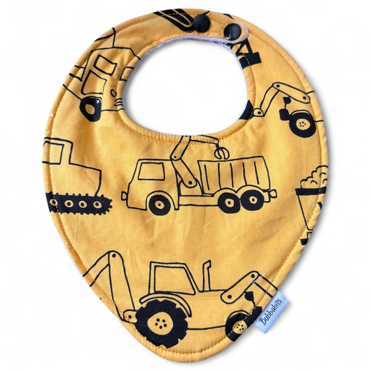 Dribble Bib - Mustard Construction