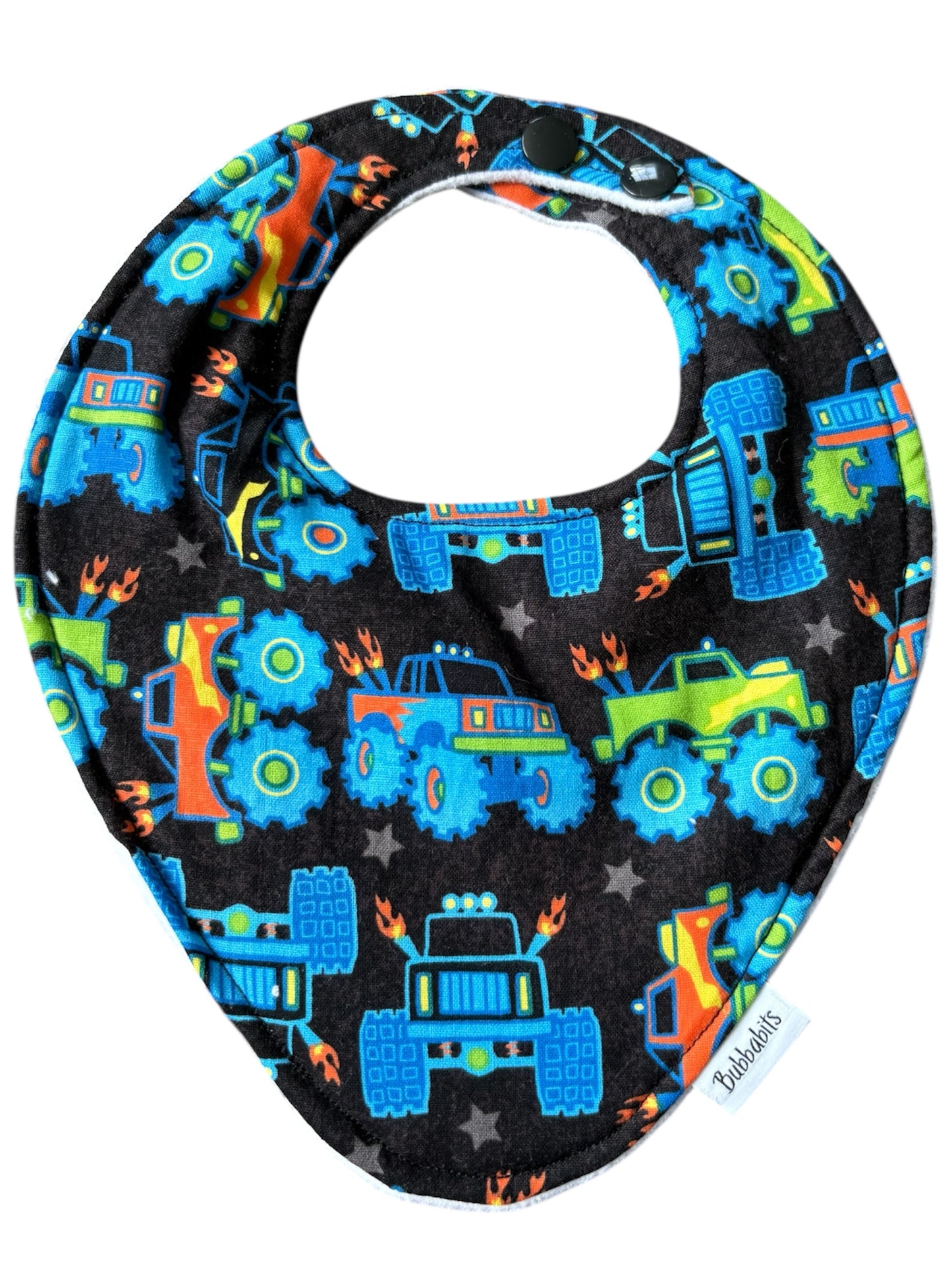 Dribble Bib - Neon Monster Trucks