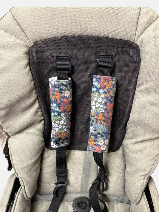 Pram Strap Covers - Secret Garden