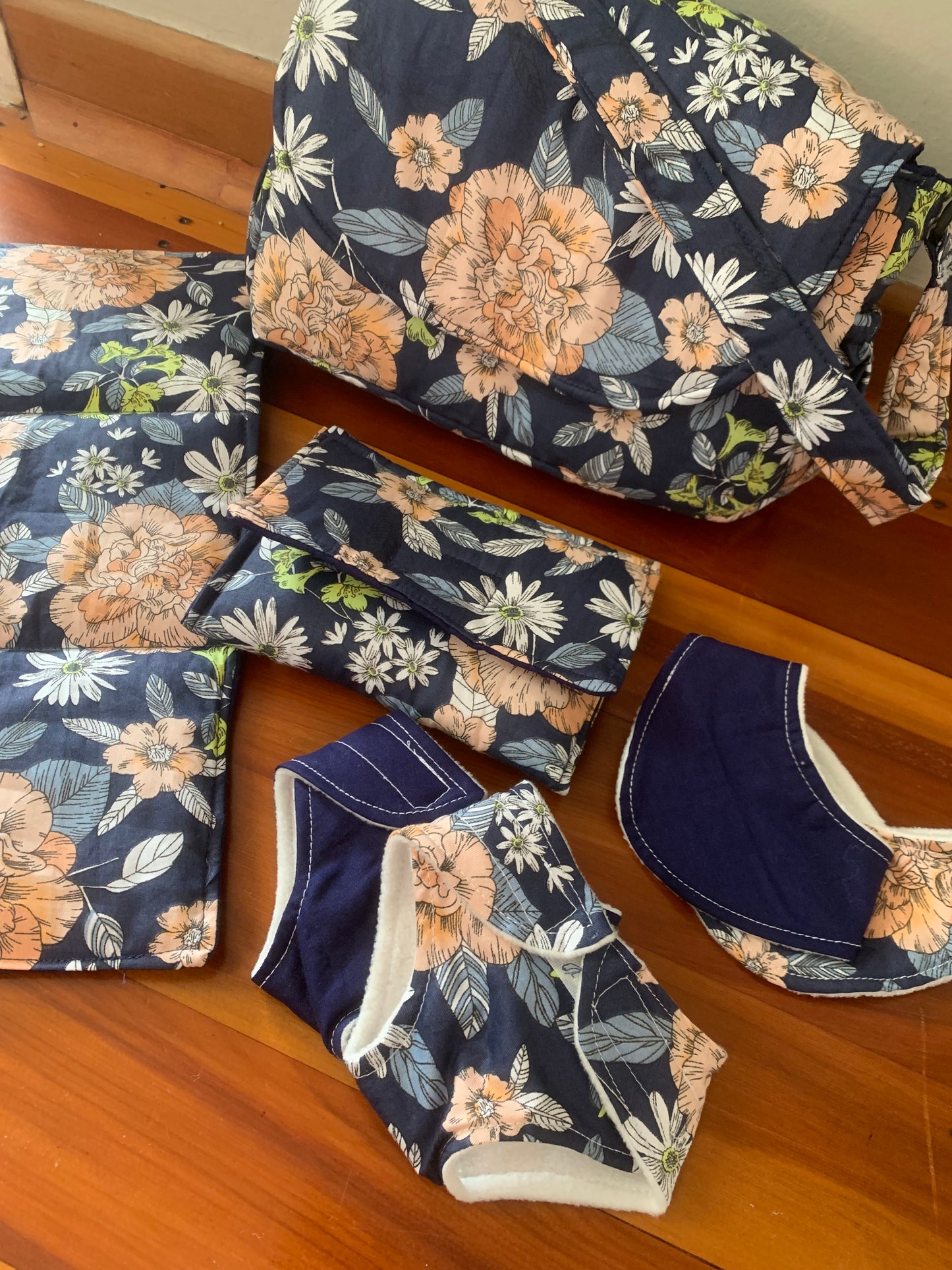 Doll nappy bag set - custom made