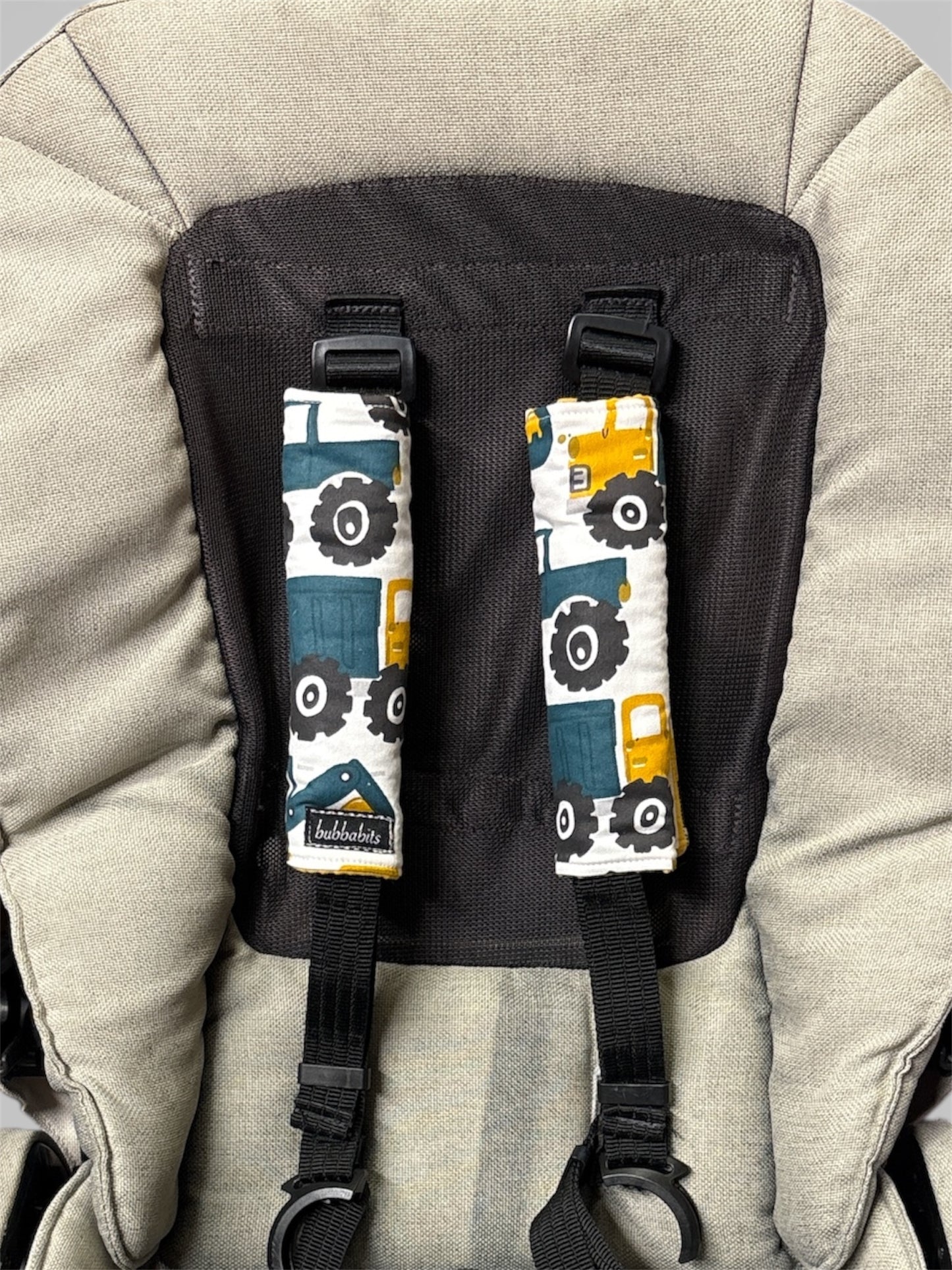 Pram Strap Covers - Big Wheels