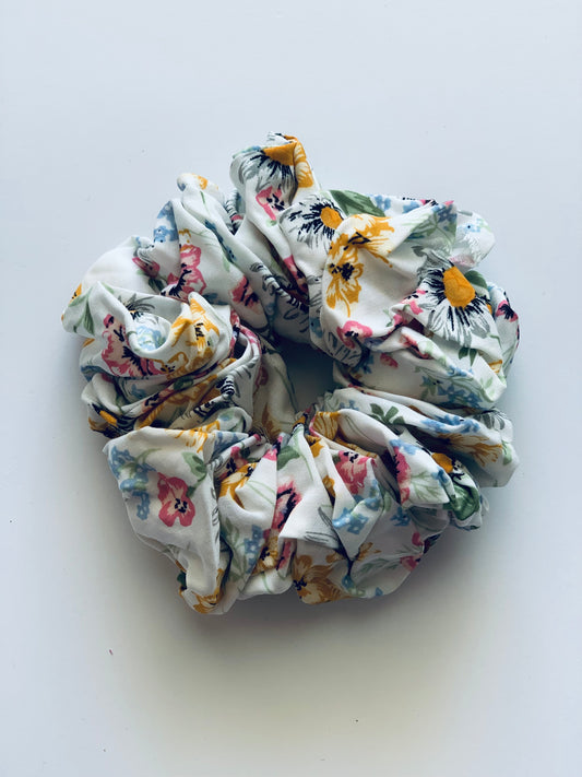 Scrunchie XXL - White Floral