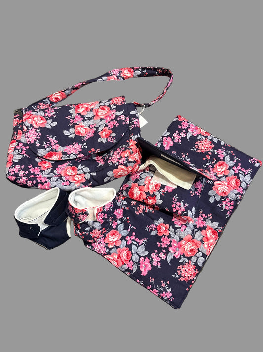 Doll Nappy Bag sets - Navy Aurora