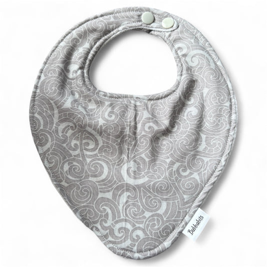 Dribble Bib - Moko Grey