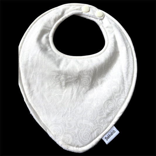 Dribble Bib - Moko White