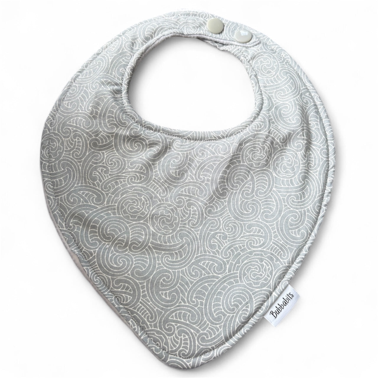 Dribble Bib - PONGA KORU Grey
