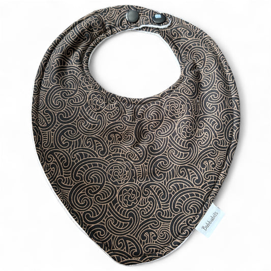 Dribble Bib - PONGA KORU Black