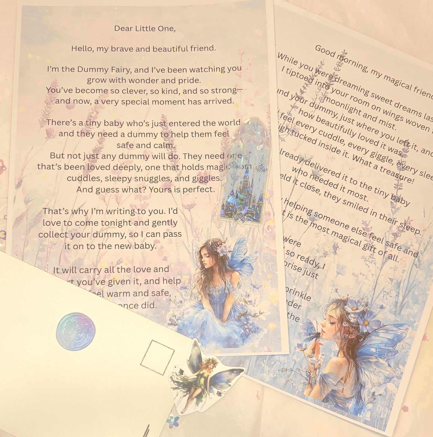 Dummy Fairy 2 part Courage Letter sets