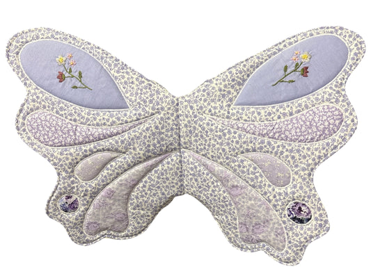 Fairy/ butterfly Wings - Violet (Hand Embroidered)