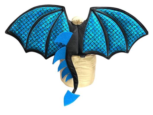 Dragon Wings - blue/black