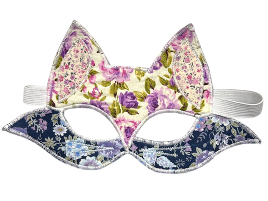 Dress up mask - fox purple/navy