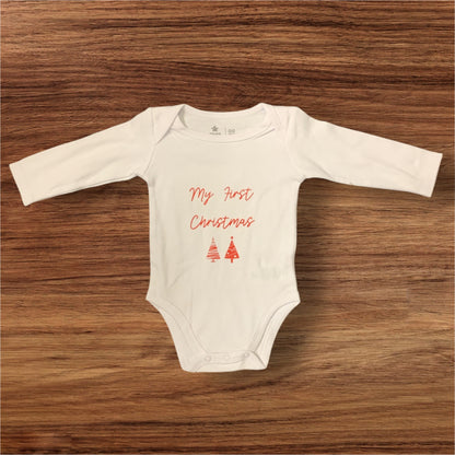 My First Christmas Onesie (bodysuit) - made to order