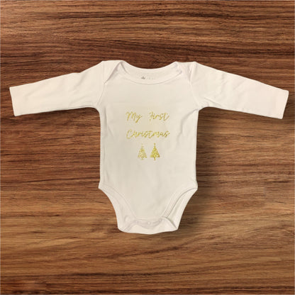 My First Christmas Onesie (bodysuit) - made to order