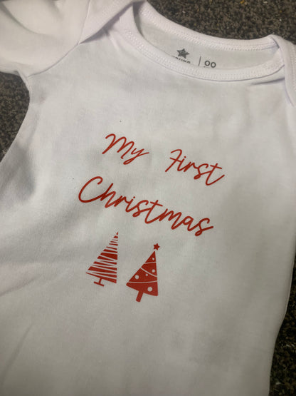 My First Christmas Onesie (bodysuit) - made to order