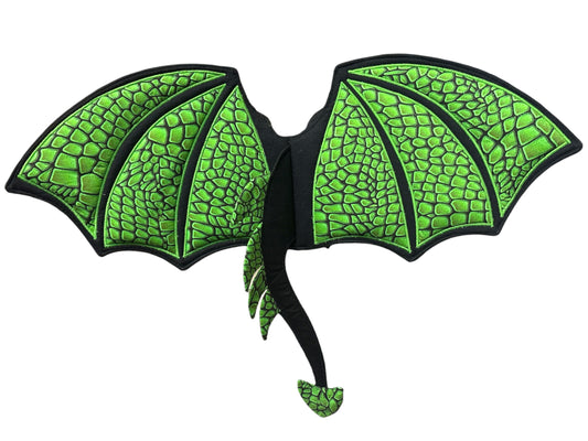 Dragon Wings - lime dragons scales