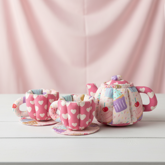 Teapot Set - Cupcakes & Hearts