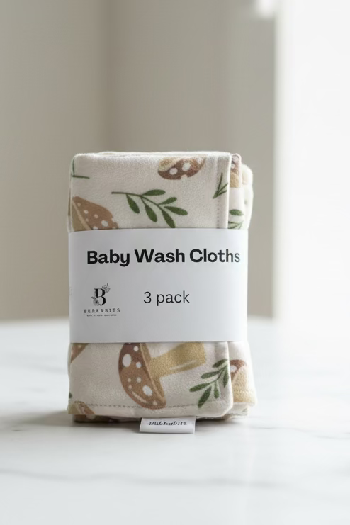 Baby Wash Cloths 3 pack