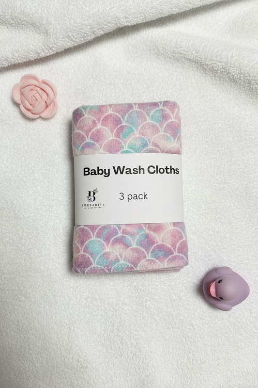 Baby Wash Cloths 3 pack