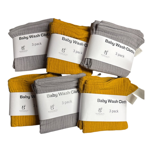 Muslin Baby Wash Cloths