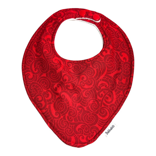 Dribble Bib - Moko Red