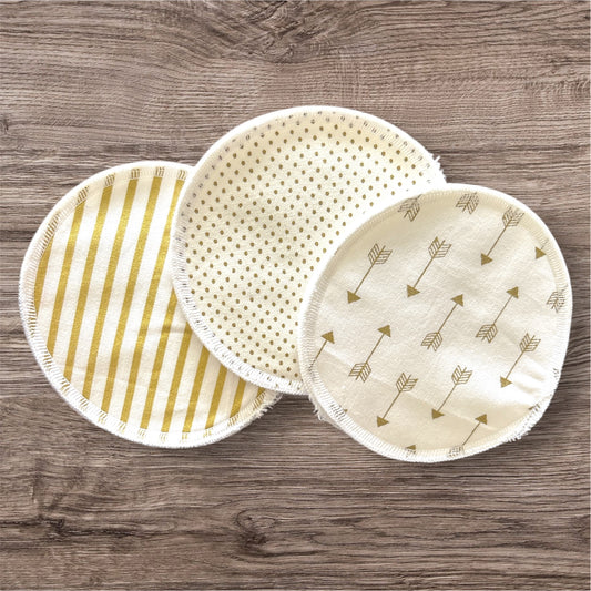 3 pack Breast Pads - Golden Glow