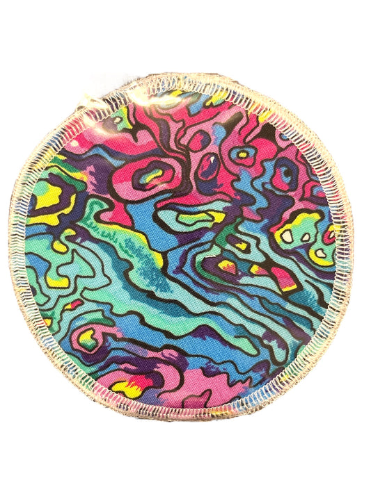 Breast Pads - rainbow crazy Paua