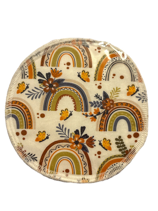 Breast Pads - Mustard Rainbows