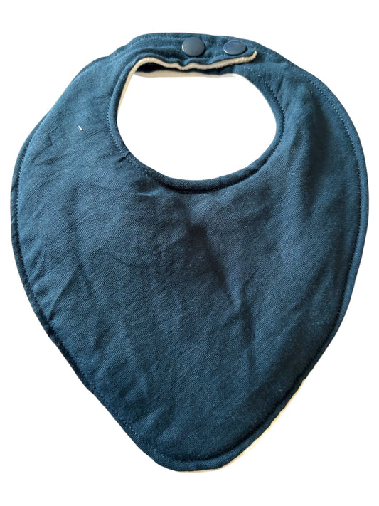 Dribble Bib - Linen, Atlantic Deep