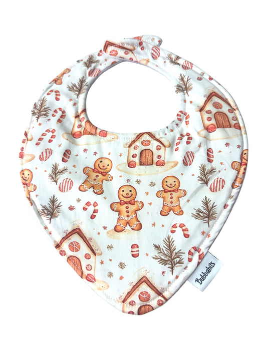 Dribble Bib - Cute Gingerbread