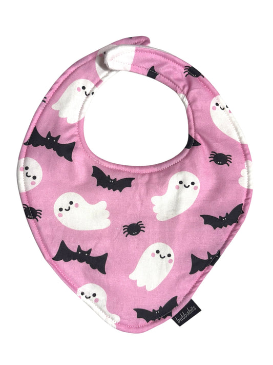 Dribble Bib - Pink Ghost