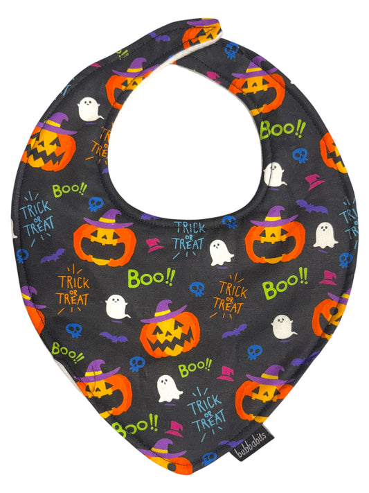 Dribble Bib - laughing pumpkin