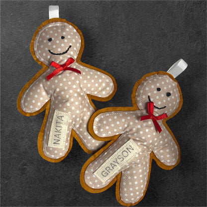 Personalised Mini Gingerbread Men ornaments