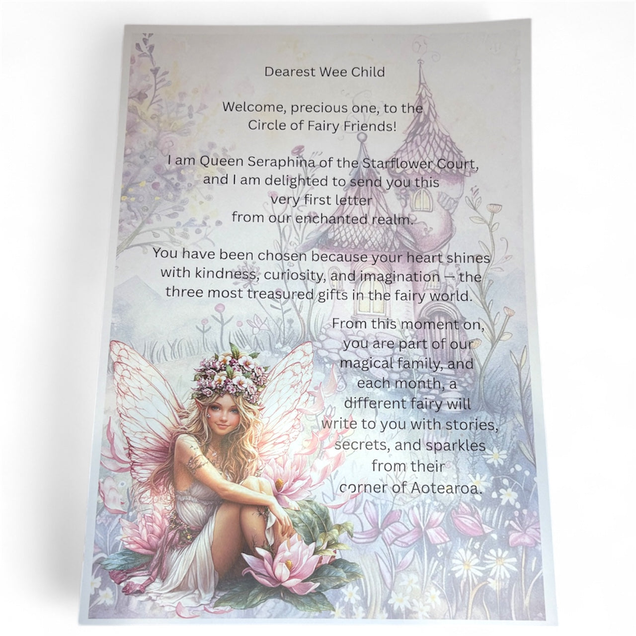 1 Year fairy letter subscription - one time cost