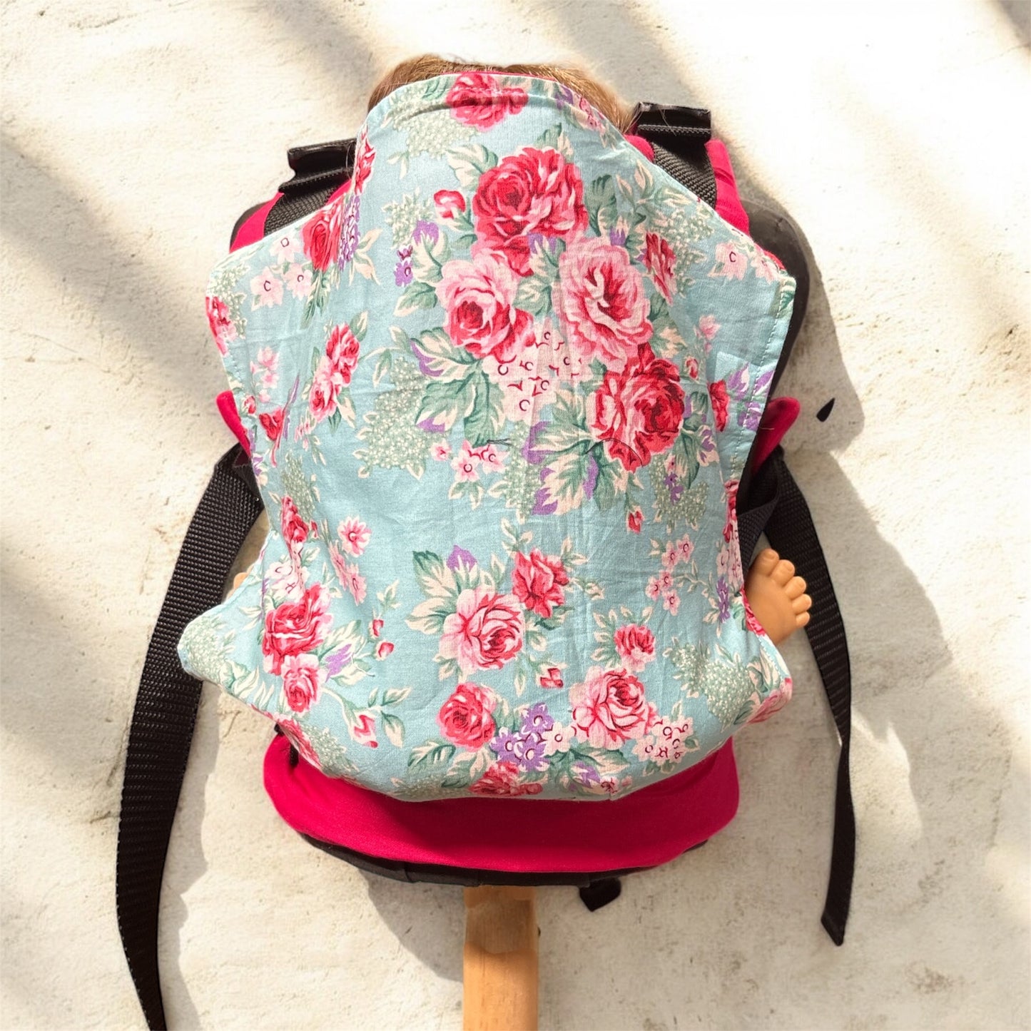 Doll Carrier - FiFi pink floral